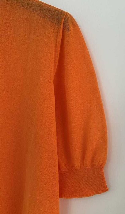 Блуза с къс ръкав MaxMara Studio Cotton organza jumper, размер L