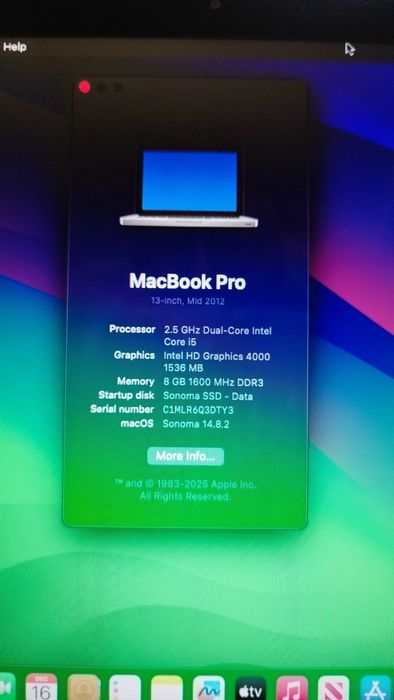 Macbook Pro 13 i5 mid2012