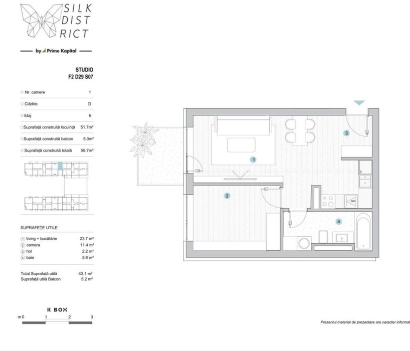 Apartament Studio Silk District