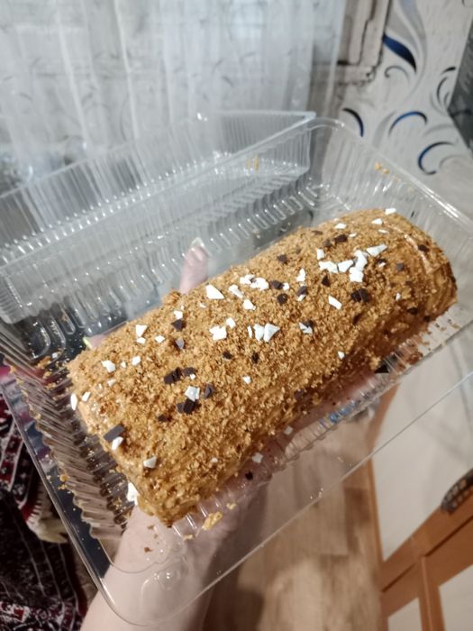 Классический медовик, бисквит, рулет