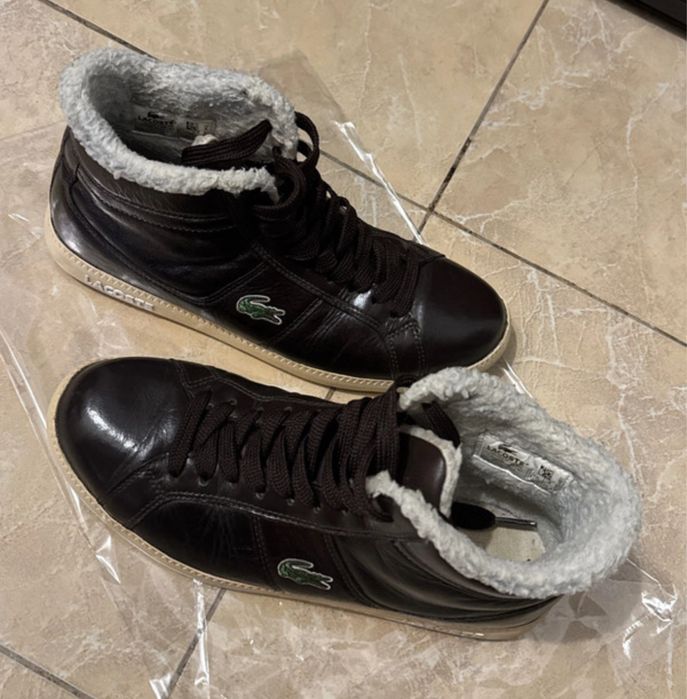 Ghetuțe Lacoste unisex maro, măsura 39,5