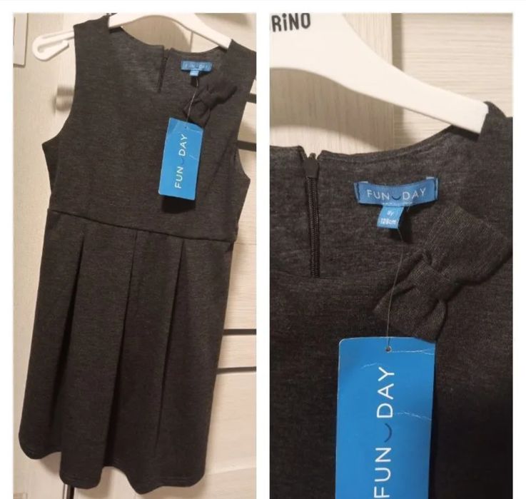 Платье сарафан школьный 122-128