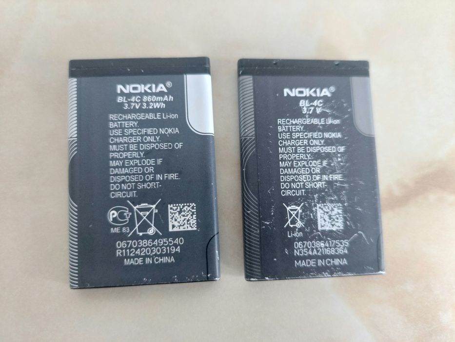 [BL-4C] Vând baterii originale Nokia BL-4C în stare f bună [poze reale]