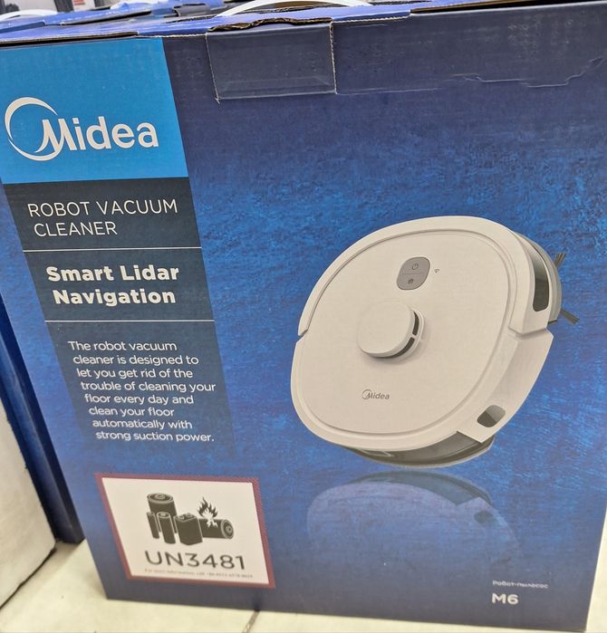 Умный робот-пылесос Midea M6, встроенный лидар.