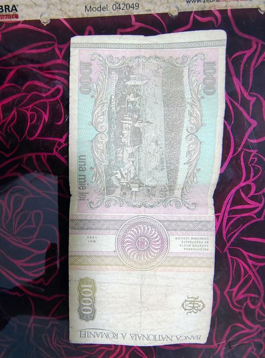 Bani vechi de colecție Una mie lei 1993 și cinci sute lei 1992