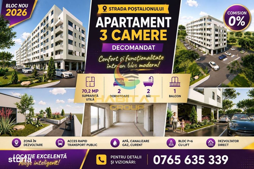 Vanzare Apartament 3 Camere Strada Poștalionului! — fotografia 1