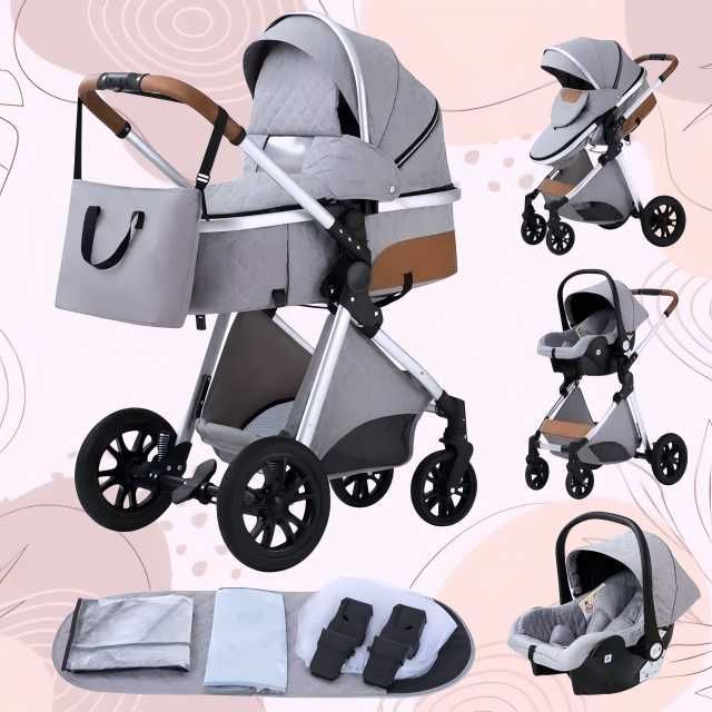 Carucior 3 in 1 NOU BEBE Bebelus Landou Copii Pliabil Smart + CADOU