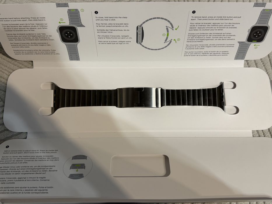 Bratara Apple Watch link silver 42 mm