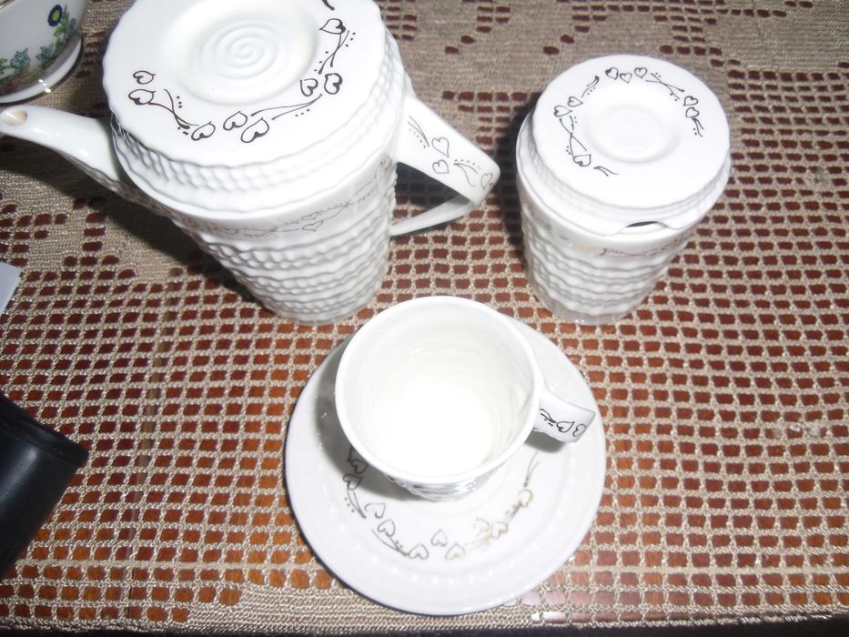 serviciu cafea,6 pers.  portelan vechi