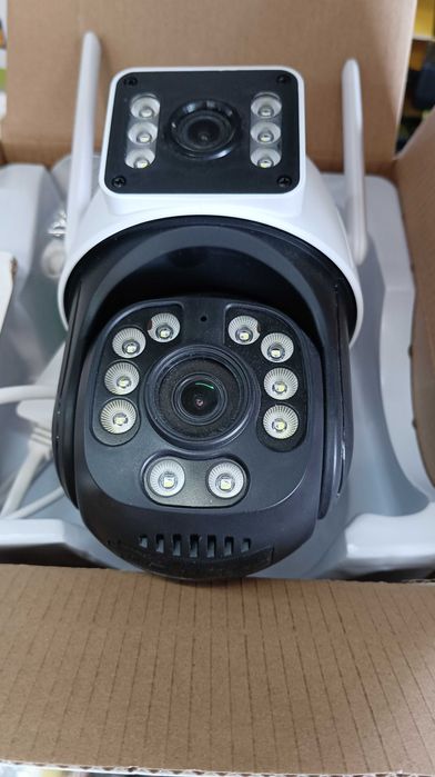 Двойна IP камера 6MP WiFi iCSee безжична нощно виждане