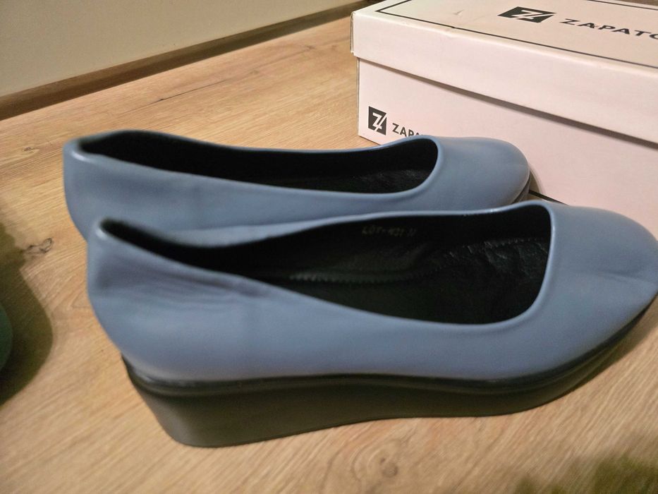 Pantofi platforma gri