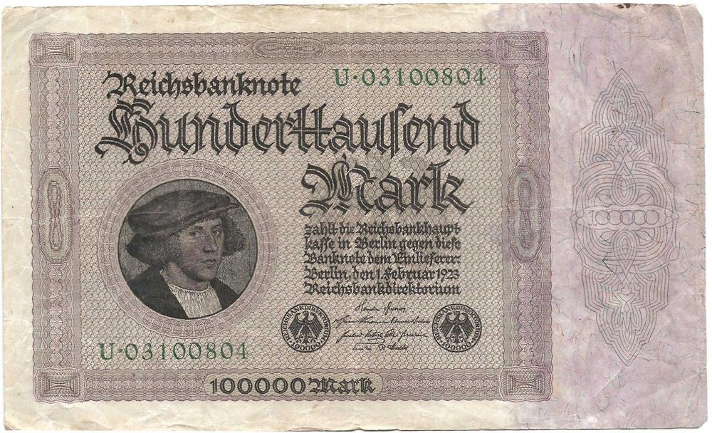 Super bancnota / bancnote vechi Germania Deutsches Reich numismatica