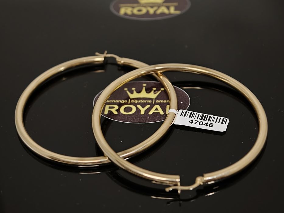 Bijuteria Royal: Cercei aur 14k/12.23 gr