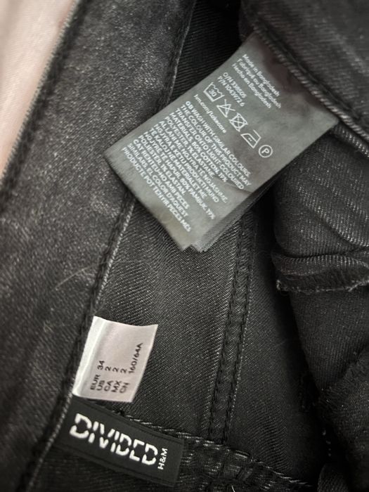 blugi flare slim fit negri h&m marimea 34