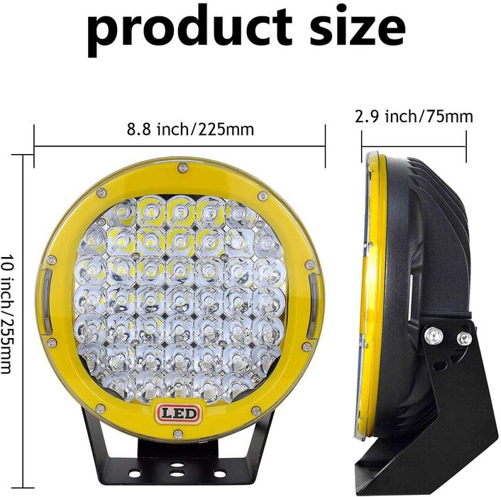Proiector auto led 294w, rosu sau negru, TRANSPORT 0