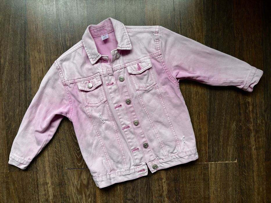 Розово дънково яке за пролетта