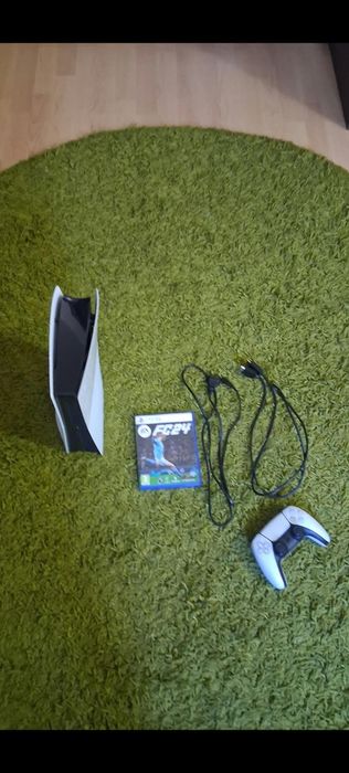 Play Station 5 Din Disc Edition-impecabil / Joc EA Sports FC 24 - Cutie completă
