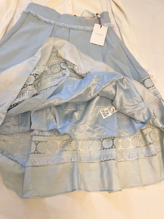 Fustă TED BAKER LONDON bleu pal