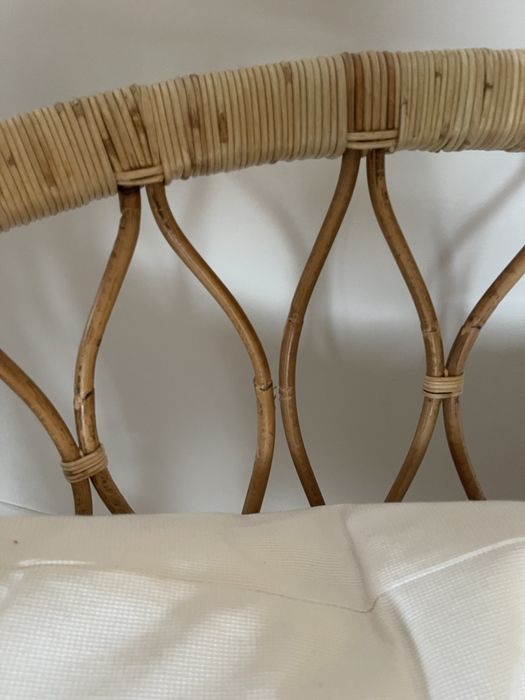 Fotoliu scaun ratan cu perne Ikea