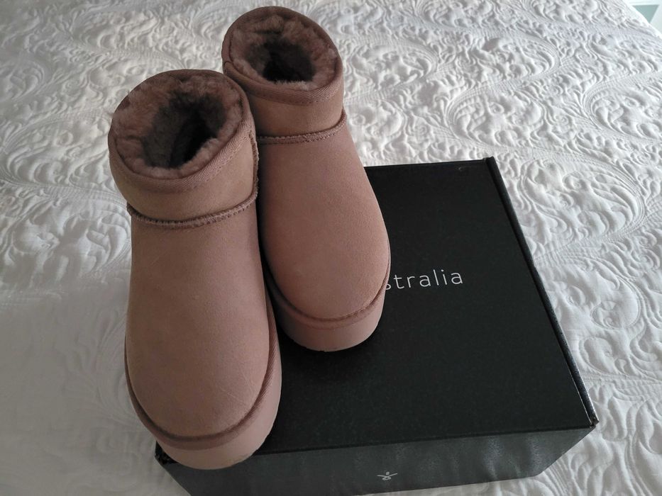 Кожени боти с платформа Emu 38 номер