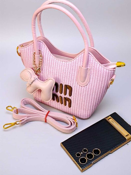 Yangi Min Min qizlar sumkasi – kuchukchali aksessuar bilan