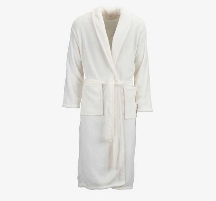 Halat pufos alb nou M