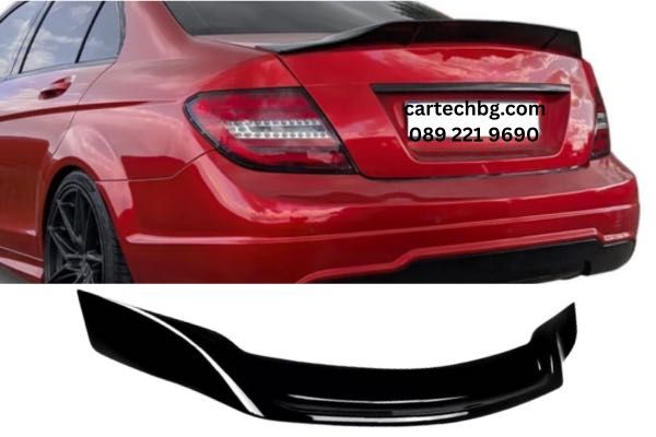 PSM Спойлер Багажник Mercedes-Benz C-Class W204 – Черен Гланц НАЛИЧНИ!