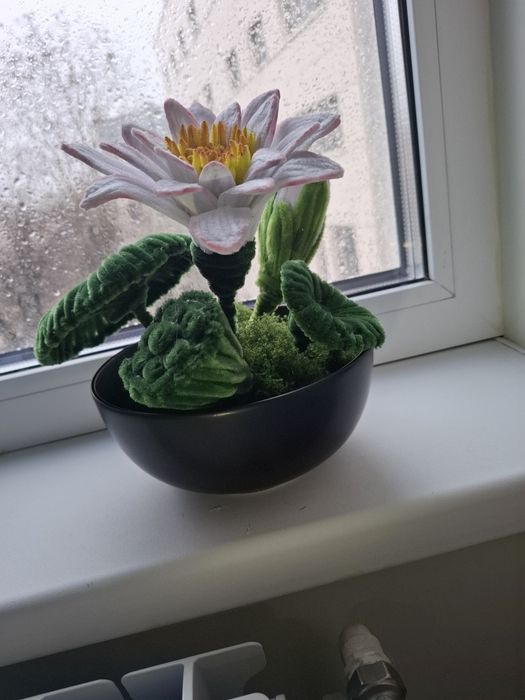 Aranjament handmade din fire plușate