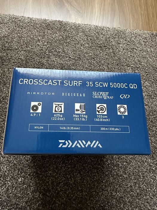 DAIWA 20 Crosscast Surf 35SCW 5000 C QD *НОВА