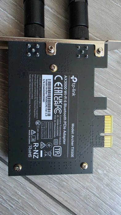 Placă Wi-Fi/Bluetooth TP-Link Archer TX50E AX3000