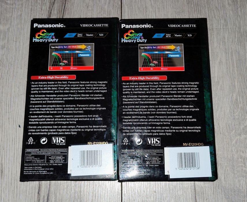 Panasonic HD casete VHS Noi sigilate