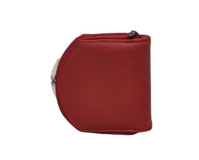 Червено Дамско портмоне от естествена кожа