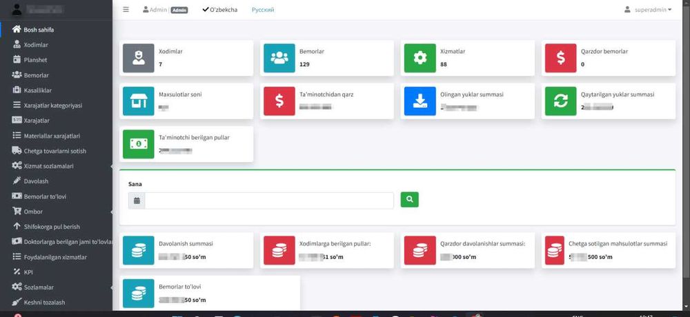 Kosmetologiya klinikalari uchun maxsus CRM dasturi sotiladi!