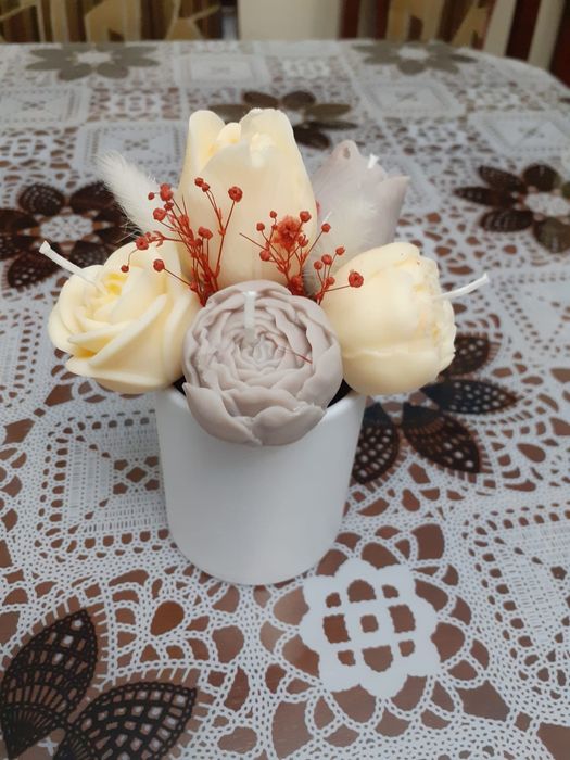 Aranjamente set din ceara de soia handmade