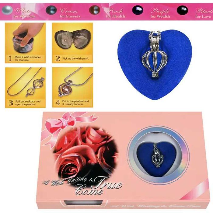 Колие с естествена перла в мида