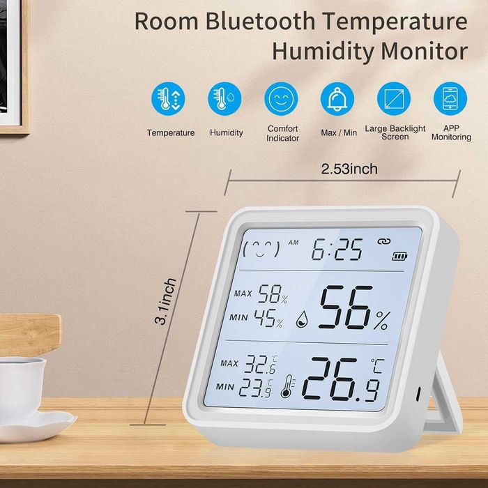 Bluetooth хигрометър, стаен термометър  oт Yasorn
