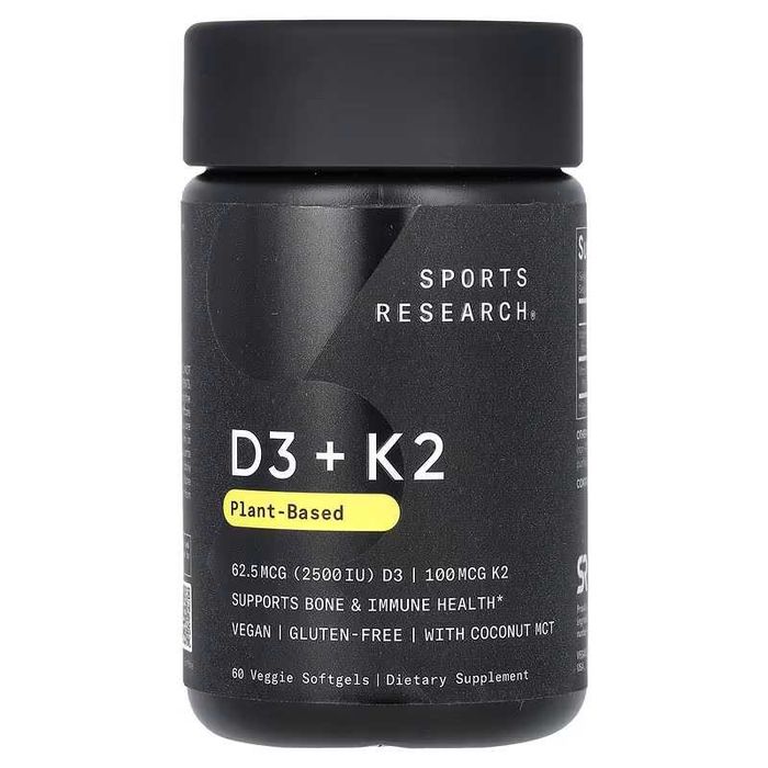 Sports Research D3 K2 Д3 К2 Витамины D3 + K2 D3+K2