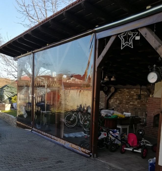 inchideri terase folie transparenta rulouri folie Montaj gratis