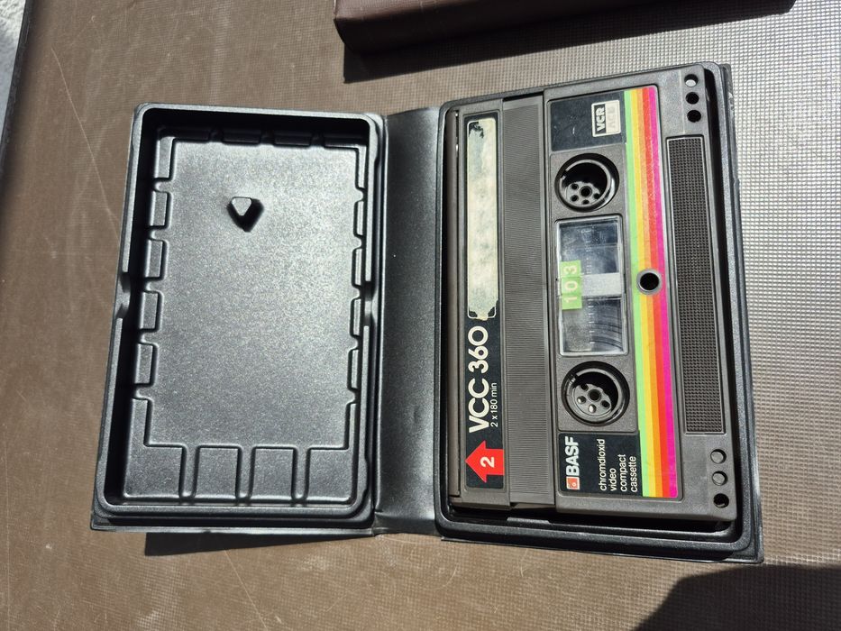 Vând Lot 3 casete video VCC originale Basf made in Germany de 2x3h,2x2h 360,240