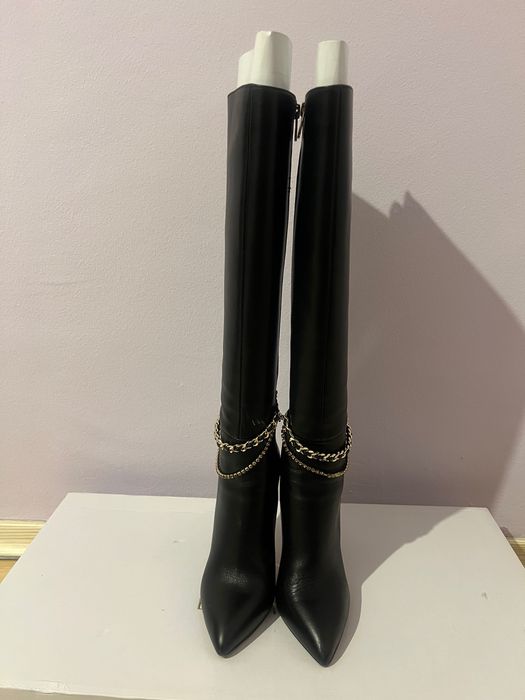 Елегантни ботуши Eva Minge естествена кожа