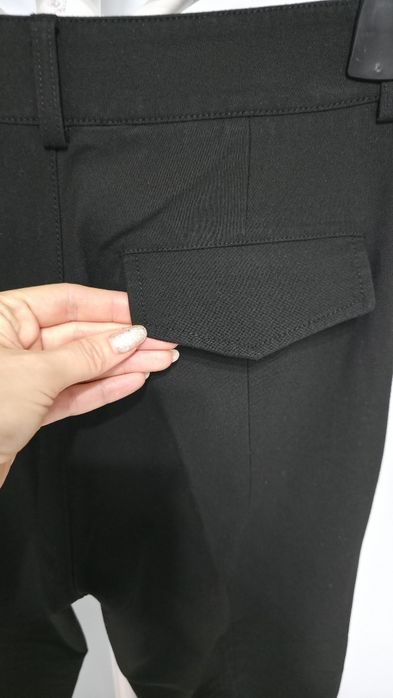 Pantaloni eleganti, croiala conica, din colecția Zara SRPLS, negri, S