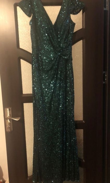 Rochie revelion / nunta / ocazie / seara paiete verde