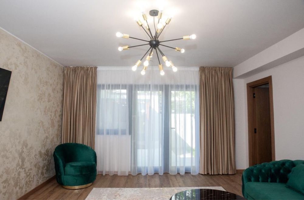 Casă de lux de în Buzău, 3 camere, mobilata premium, sauna, executivi