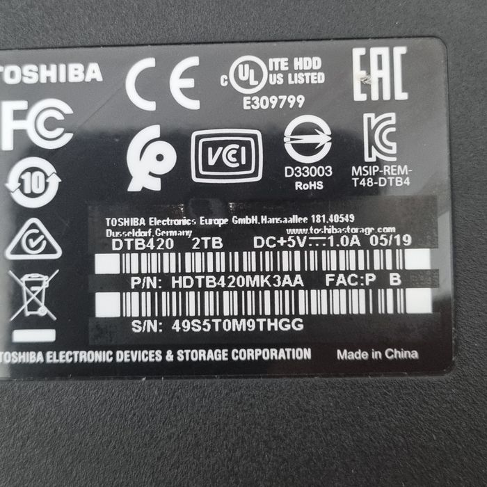 Hard disk extern 2Terra