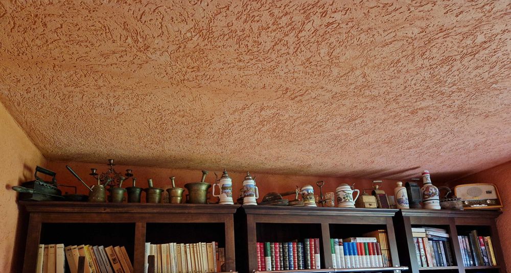 Colectie de mojar bronz, fier de calcat, halbe ceramica