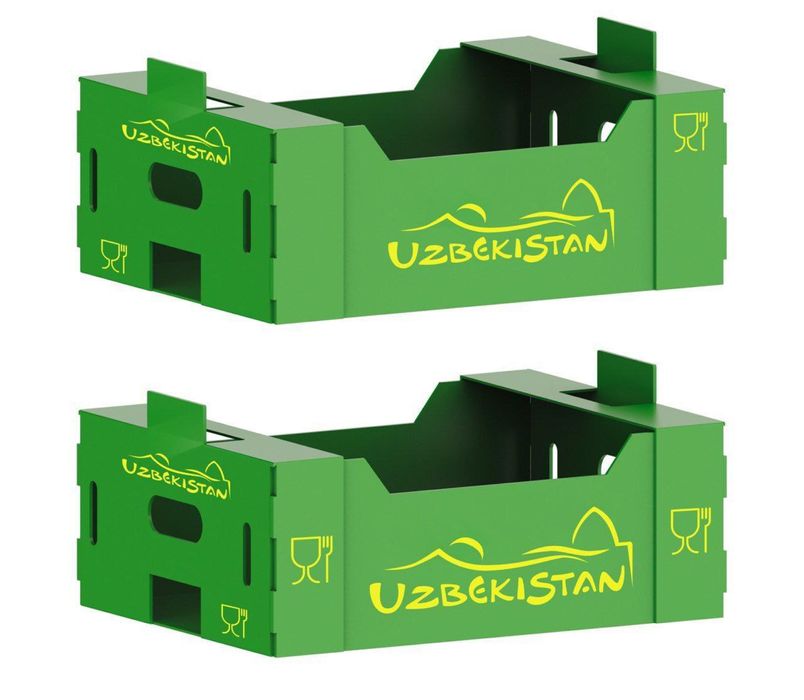 Гофрированная пластиковая коробка для фруктов и овощей, гофрапластик