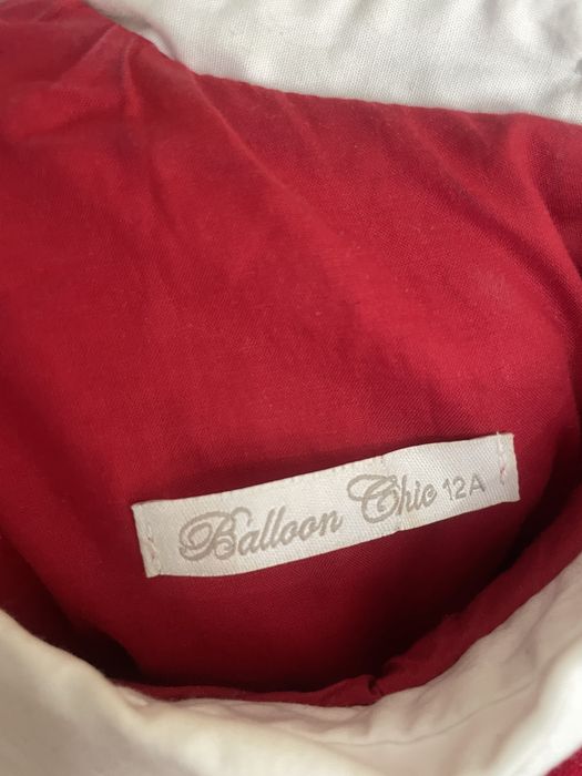 Красное бархатное платье, на 12 лет, Европейские бренд Balloon Chic