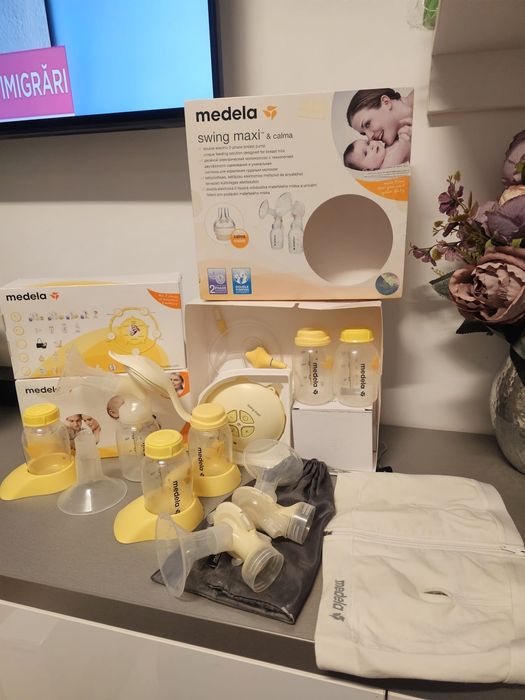 MEDELA Swing Maxi  pompă de sân electrică dubla + pompa manuala