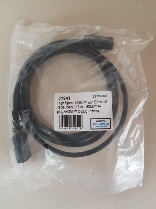 Cablu HDMI la micro HDMI cu ethernet 1,5m