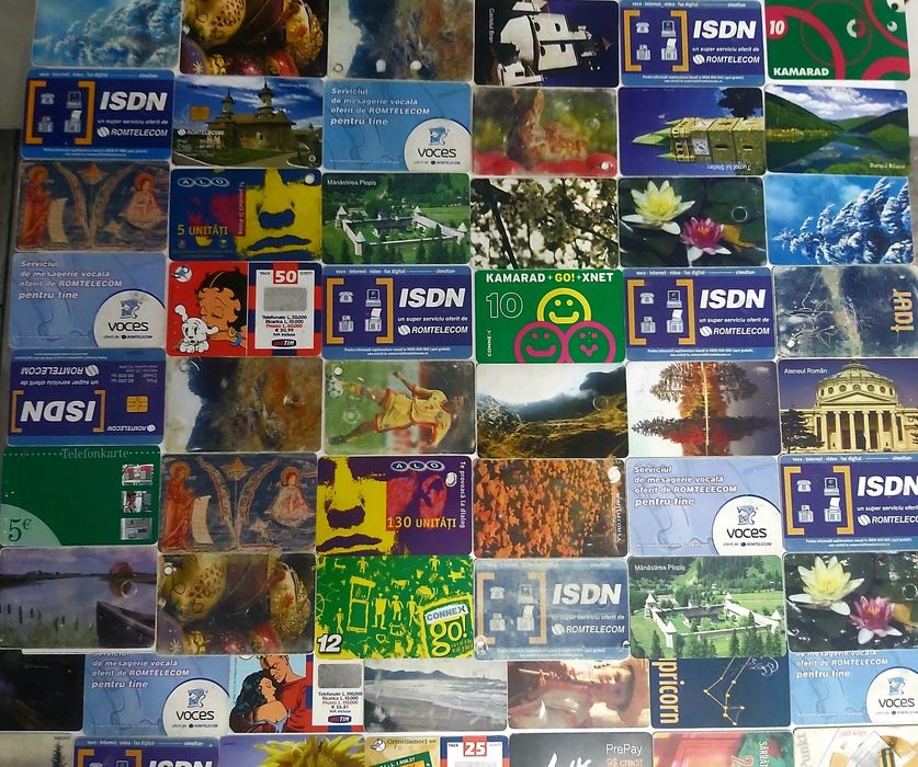 Colectie 144 cartele telefonice vechi